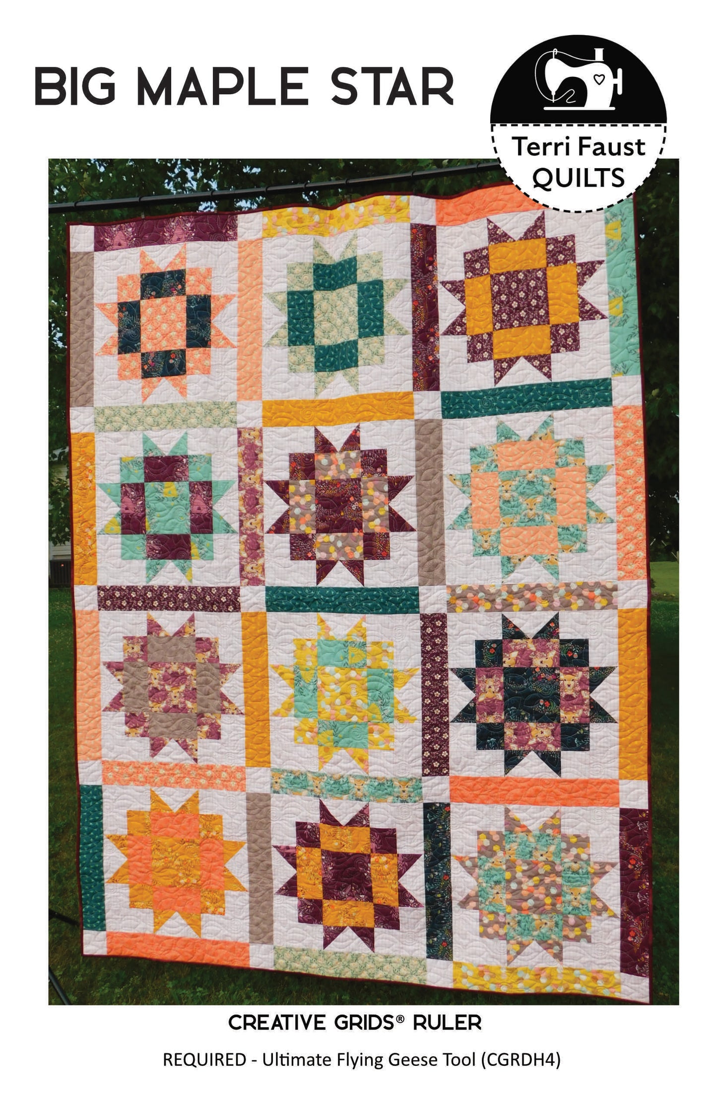 Big Maple Star - PDF digital download quilt pattern